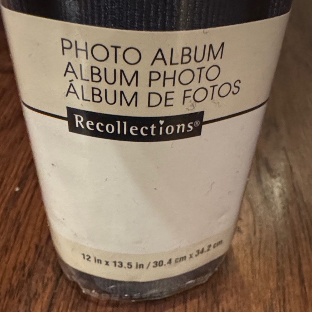 Recollections Dark Navy Blue Photo Album Textured Picture Page Binder Front pic - Picture 5 of 11